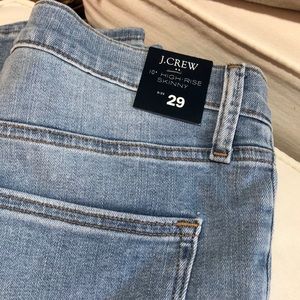 J. Crew 10” high rise skinny jean size 29
